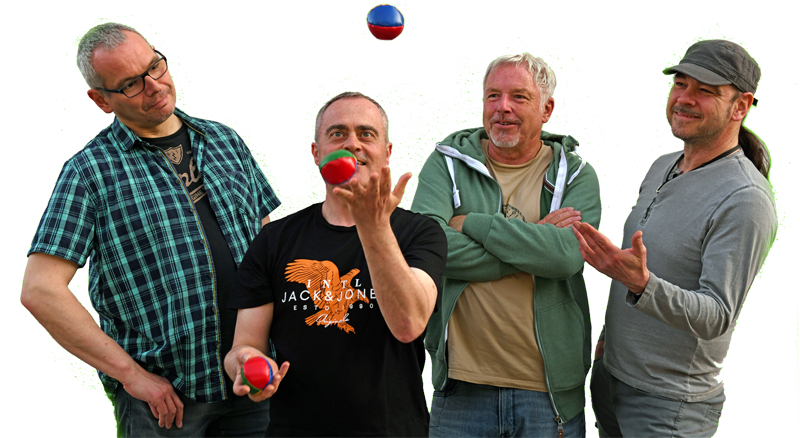 GUT GELAUNTE ROCKMUSIKER aus Mörfelden: Marco, Frank, Gerd und Michael sind die Amazing Fools.